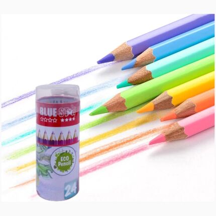 Color Pencil 24 Color With Banner Short