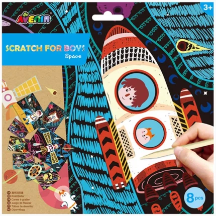 Scratch Art Kit 8 Space
