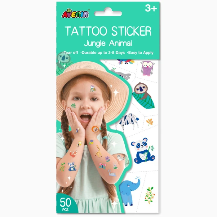 Avenir Tattoo Sticker-Jungle Animal - Image 1
