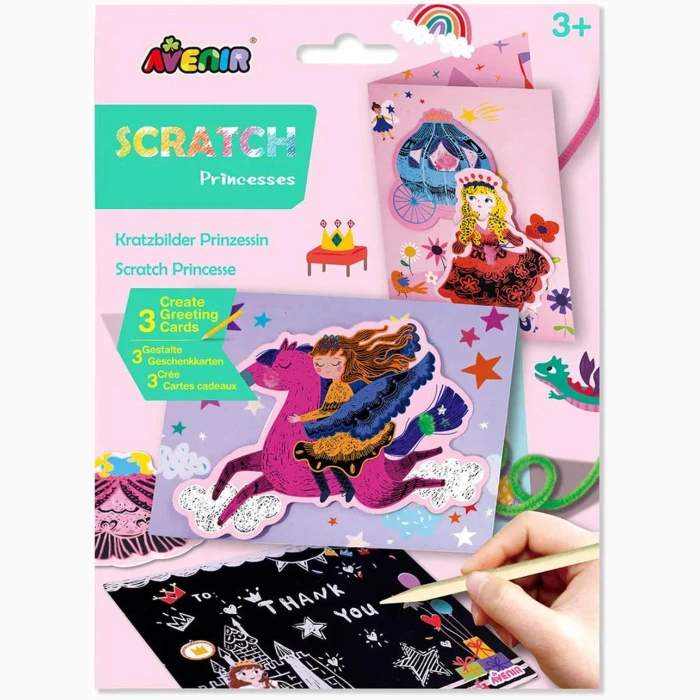 Scratch Greeting Card - Princesses - Image 1