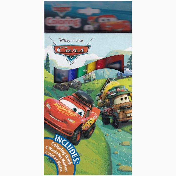 Coloring Book, Stickers Sheets & Markers - Cars - Image 1