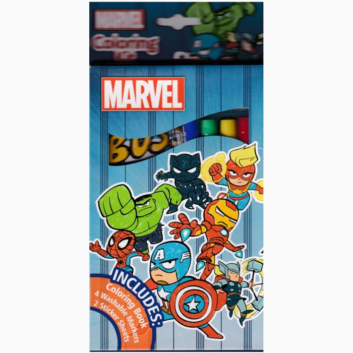 Coloring Book, Stickers Sheets & Markers - Marvel - Image 1