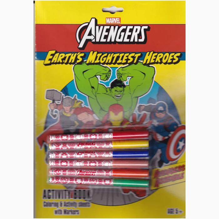 Coloring Book, Stickers Sheets & Markers - Marvel - Image 1