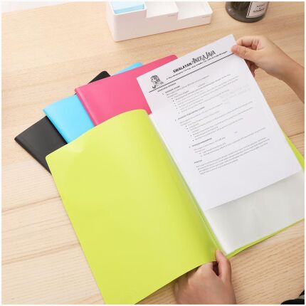 Clear Book 10 Pockets A4
